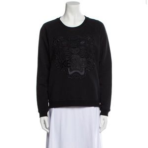 Black Graphic Print Crew Neck Sweatshirt